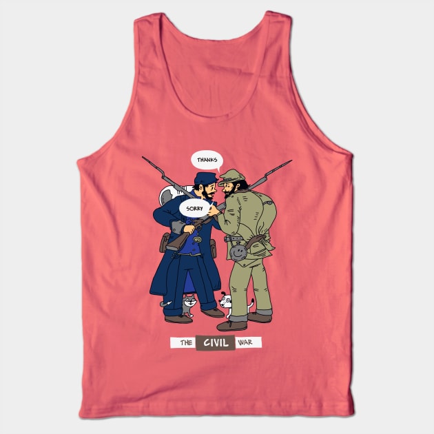 The Civil War Tank Top by Pixelmania